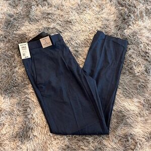 NWT Kenneth Cole Navy Premium Stretch Slim Fit  Tailored Dress Pants - 34W x 32L